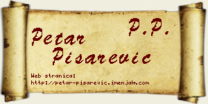 Petar Pisarević vizit kartica